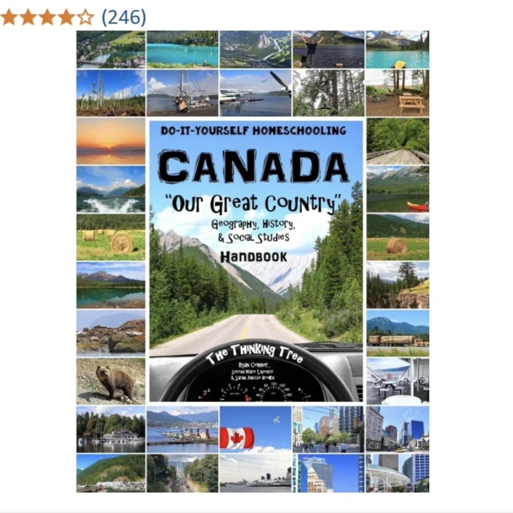 THINKING TREE Canada Workbook HOMESCHOOL Geograpy Social Studies Travel Journal